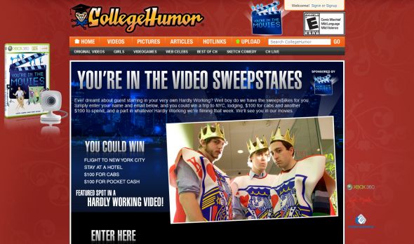You’re in the Video Sweepstakes