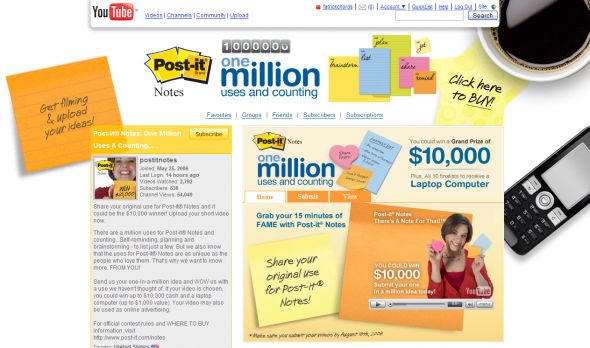 The Post-it Brand Notes One Million Uses and Counting Share Yours Contest