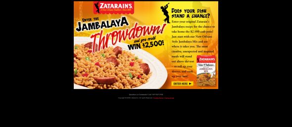 Zatarain Jambalaya Throwdown Recipe Contest