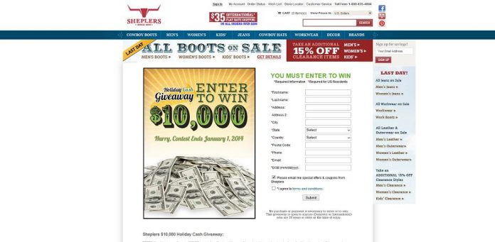 #3149-Sheplers_ Cash Giveaway-www_sheplers_com_content_jsp_pageName=cash_giveaway