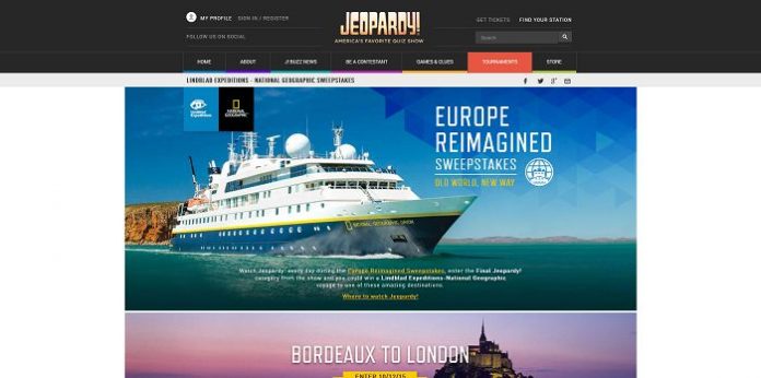 Jeopardy and Lindblad Expeditions Europe Reimagined Sweepstakes