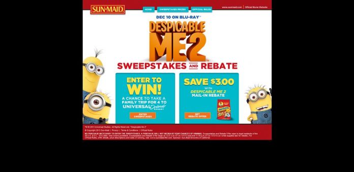 #3450-Sunmaid_ Despicable Me 2-www_sunmaidoffer_com
