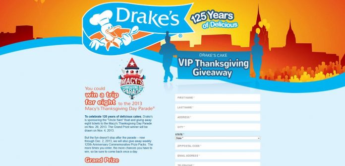 #3487-Drake's VIP Thanksgiving Giveaway-www_drakescakethanksgiving_com