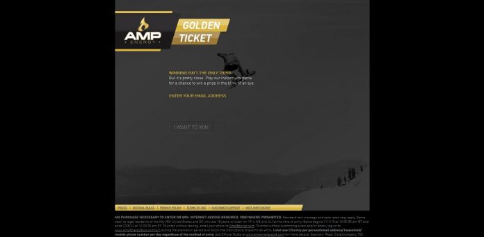 #3728-AMP Energy Gold Instant Win Game - Welcome-ampenergygold_prizelogic_com