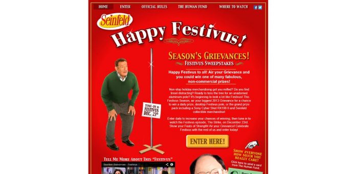 #3932-Season's Grievances Festivus Sweepstakes-www_seinfeldfestivus_com