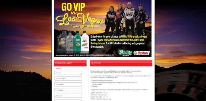 #4821-Castrol® 2014 GO VIP in Las Vegas Sweeps-castrolhighroller_com