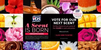 Alberto VO5 A Scent is Born $5,000 Cash & Prizes Sweepstakes
