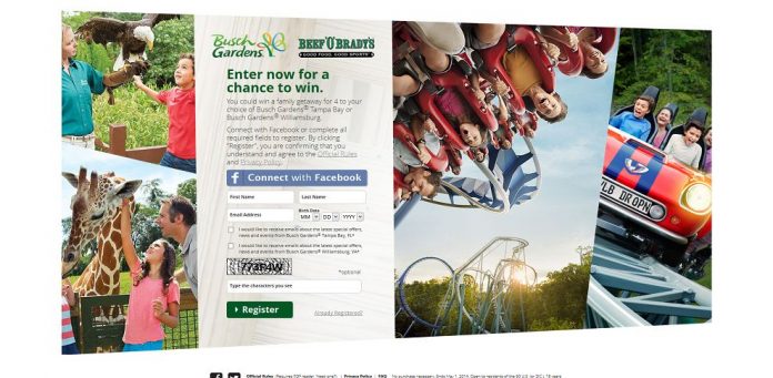 Busch Gardens Family Getaway Sweepstakes