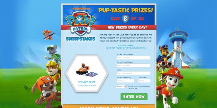 #5825-Pup-Tastic Prizes! Nick PAW Patrol-www_nickjrfanclub_com