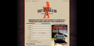 tobykeith.com/ford – Toby Keith Shut Up and Hold On Sweepstakes