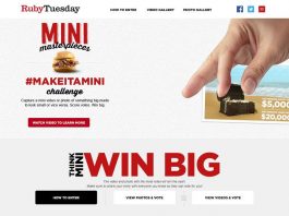 Ruby Tuesday #MakeItaMini Photo and Video Contest – Score votes. Win Big. – makeitamini.com