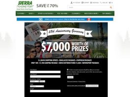 Sierra Trading Post 28th Anniversary Giveaway