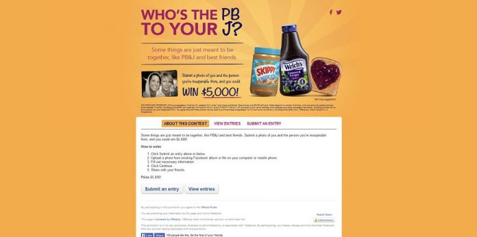 Welch’s and SKIPPY Brand Best Friends $5,000 Sweepstakes