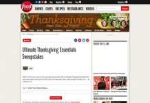Food Network Ultimate Thanksgiving Essentials Sweepstakes