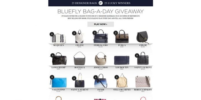 #7757-Bluefly Bag-a-Day Giveaway-bluefly_promo_eprize_com_holiday
