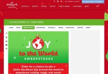 Hallmark Channel's Joy To The World Sweepstakes