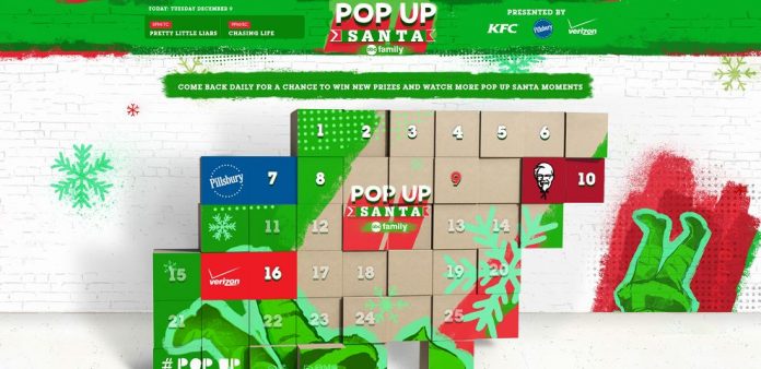 Pop Up Santa Sweepstakes