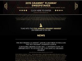 GRAMMY Nominees Album Flyaway Sweepstakes