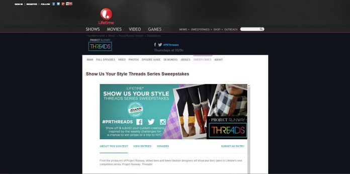 Lifetime Show Us Your Style Threads Series Sweepstakes