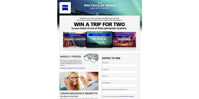 ZEISS Spectacular Sights Sweepstakes