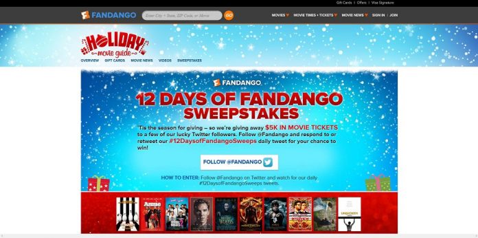 12 Days of Fandango Sweepstakes