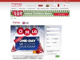 OMLG! Sweepstakes (hhgregg.com/OMLG)