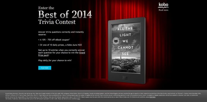 Kobo’s Best of 2014 Trivia Contest