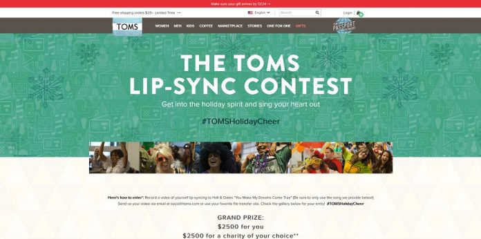 TOMS Shoes #TOMSHolidayCheer Contest