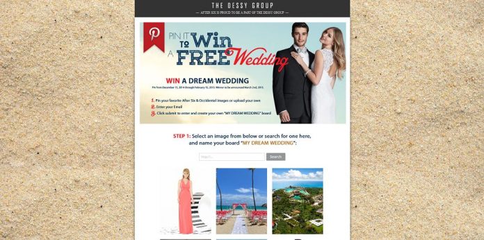 Pin It To Win A Wedding Contest
