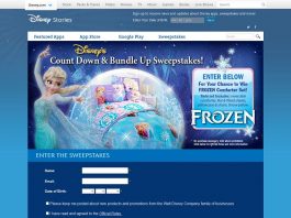 Disney's Count-Down And Bundle Up Sweepstakes