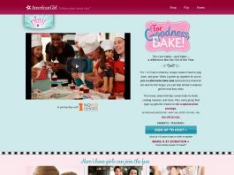 American Girl For Goodness, Bake! Sweepstakes