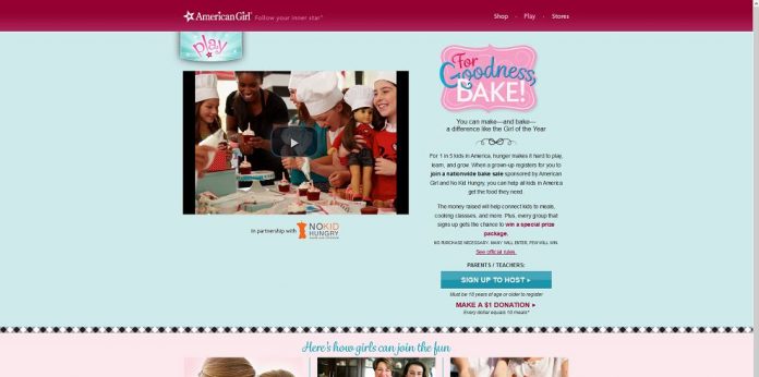 American Girl For Goodness, Bake! Sweepstakes