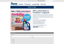 Purex WIN A Subscription To FamilyFun Magazine Sweepstakes