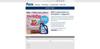 Purex WIN A Subscription To FamilyFun Magazine Sweepstakes Purex WIN A Subscription To FamilyFun Magazine Sweepstakes