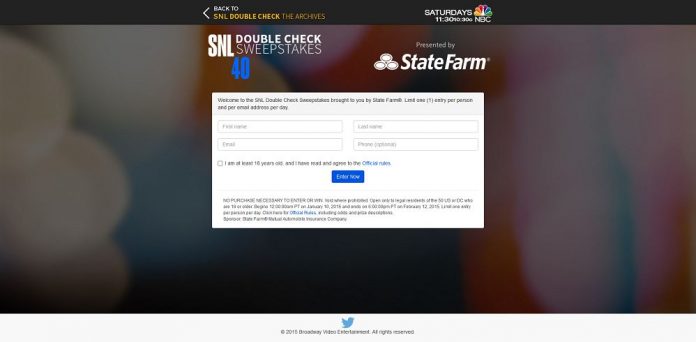 SNL Double Check Sweepstakes (snldoublechecksweeps.com)
