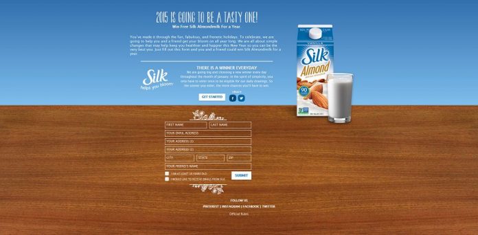 Silk Helps you Bloom Sweepstakes