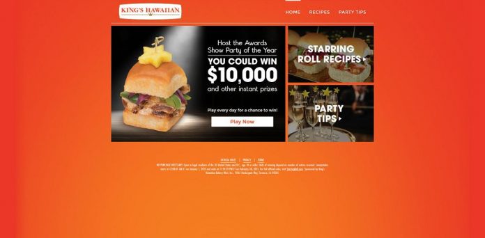 King's Hawaiian Starring Roll Sweepstakes