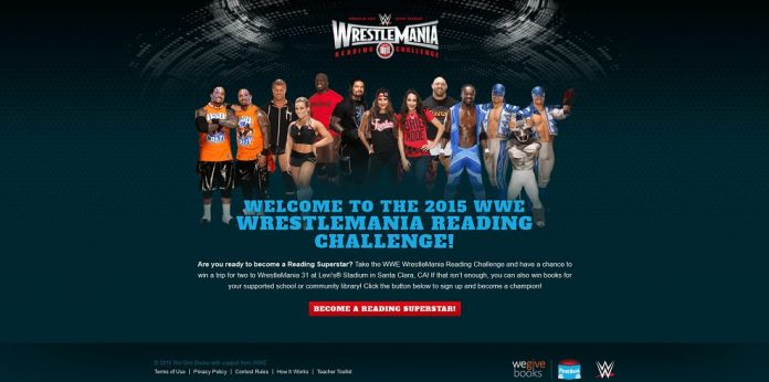 2015 Wrestlemania Reading Challenge Sweepstakes