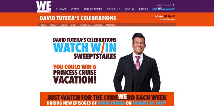WEtv David Tutera CELEbrations Watch And Win Sweepstakes