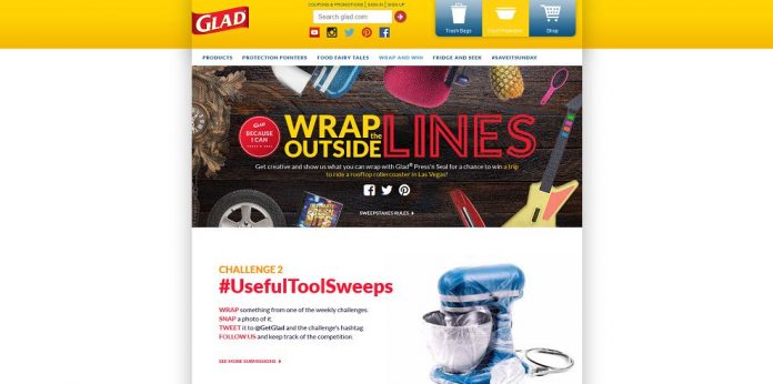Glad Press'n Seal Wrap Outside The Lines Sweepstakes