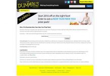 For Dummies New Year, New You Sweepstakes