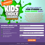 2016 Nickelodeon Kids’ Choice Awards Sweepstakes