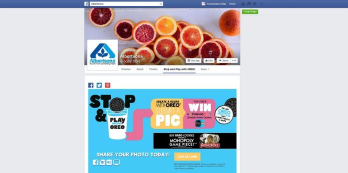 Albertsons Stop And Play With Oreo Sweepstakes