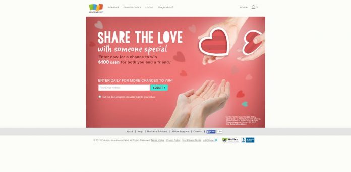 Coupons.com Share the Love Sweepstakes