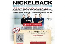 Nickelback Valentine's Day Giveaway
