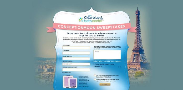ClearBlue and BabyCenter ConceptionMoon Sweepstakes