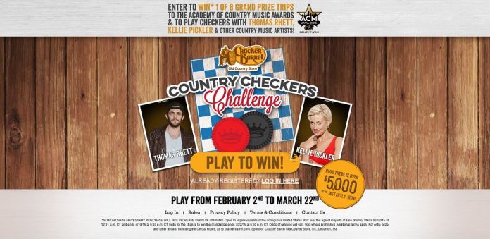 Cracker Barrel Old Country Store Country Checkers Challenge