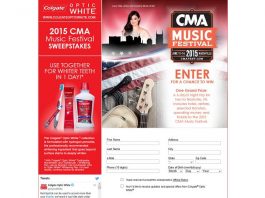 Colgate Optic White CMA Music Festival Sweepstakes