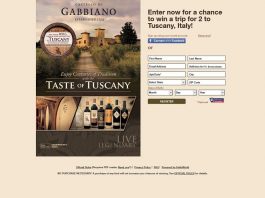 Taste of Tuscany Sweepstakes