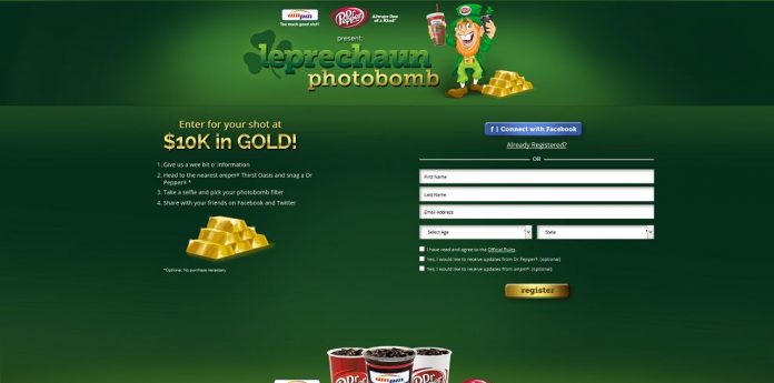 Leprechaun Photobomb Sweepstakes - TMGSgold.com